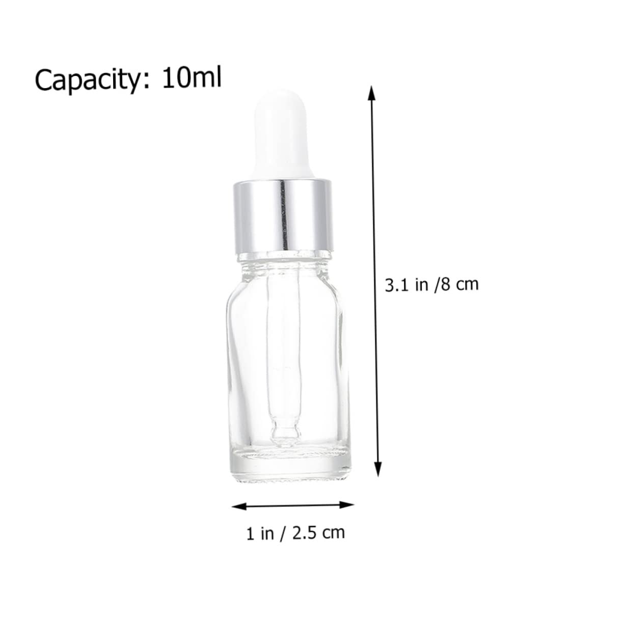 minkissy 36 botellas de esencial de vidrio vacías para maquillaje, botellas de esencial a prueba de fugas, cuentagotas gruesas con cuentagotas de laboratorio, frascos de muestra, paquete