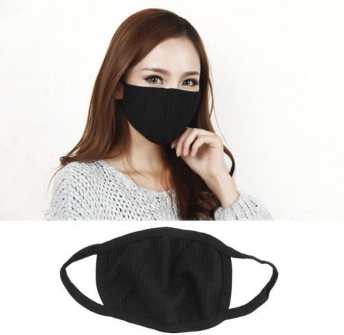 Delhi Traderss Face Mask Anti Dust/Pollution Mouth & Nose Driving Pack Of 5 Pieces (Black)