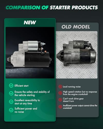 Image of SCITOO Starter Motor fit for Porsche for Cayenne 4.5L 2003-2006 Replacement Starter 17925