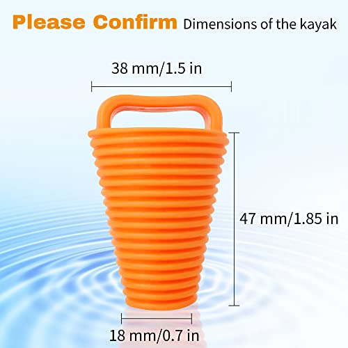 CANALHOUT 8-Piece Kayak Scupper Plugs Kit - TPE Drain Hole Stoppers/Bungs With Handle - View #8