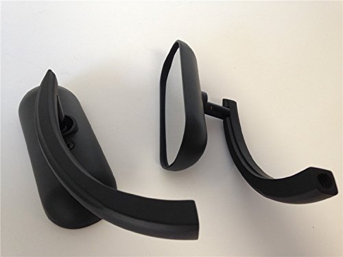 Xkh- Motorcycle Black Custom Mini Oval Mirrors Compatible With Suzuki Savage Intruder Volusia Boulevard [B00Y7Cfcqe] #TOP1