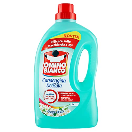 Omino Bianco Candeggina Delicata Muschio Bianco O Breza Marina 2Lt, 2000Ml