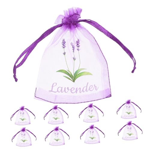 Bolsas de Organza Lavender 20 piezas para Hierbas y Flores