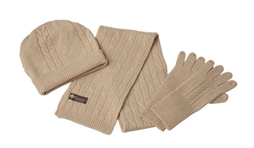Cashmere Boutique: 100% Pure Cashmere Scarf, Hat and Gloves Set (8 Colors, One Size)2