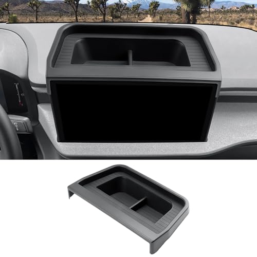 Image of CDEFG 2025 2026 Ford Maverick Center Console Dash Screen Organizer 13.2-Inch Dashboard Behind-Screen Storage Box Truck Accessories