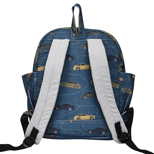 Image of white lily Backpack for Women - Gifts for Women - School Bag /college Bag for Women - Blue Printed Office Bag for Women /girls - Travel, College, Work Bags, Birthday Gift for Wife, Christmas Gifts