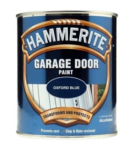 Prostko LTD Garage Door Paint 750ml Black, Blue, Chestnut, Green, Red, White, Enamel (Oxford Blue)