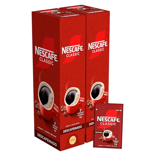 Nescafé Café Soluble Descafeinado, 100 Unidades