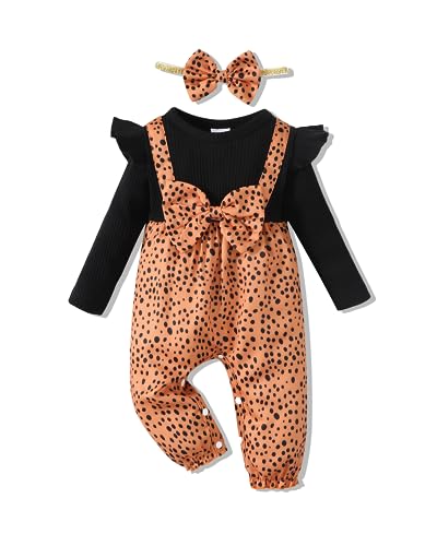 Image of Renotemy Baby Girl Clothes Romper Outfits Newborn Infant Baby Rompers Girl Jumpsuits Suspenders Pants Baby Clothes Girl