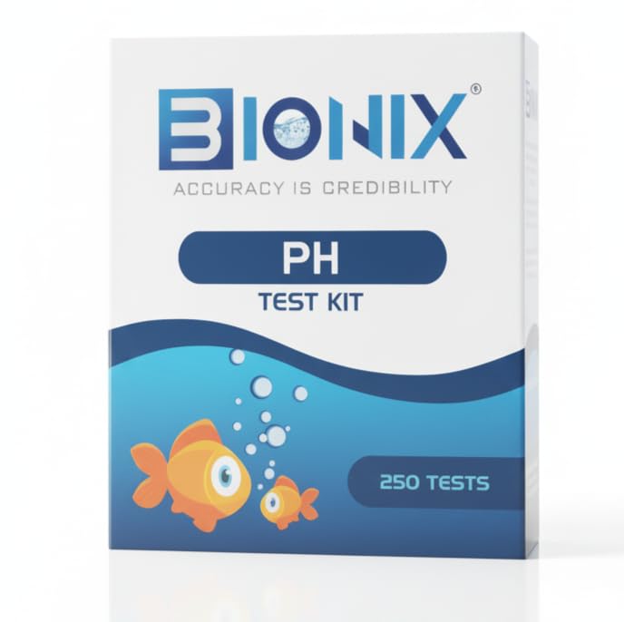 BIONIX pH Water Test Kit for Freshwater & Saltwater | 250 Test.