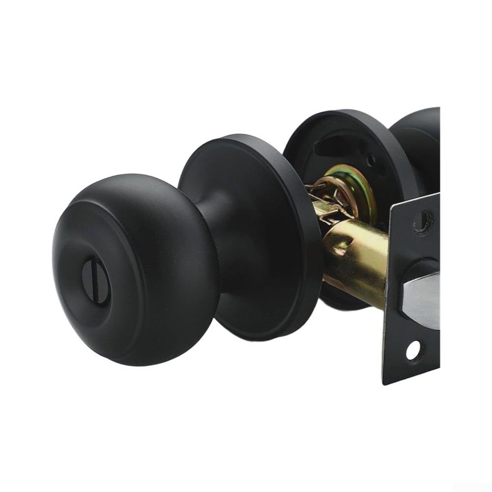 Lot de 6 verrous de porte sphériques en fer robuste à trois barres (avec clé)