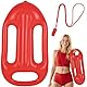 Alaoo 2 Stück Lifeguard Fasching Kostüm Herren Damen, Rettungsschwimmer Kostüm Set, Sportpfeifen, Rettungsring, Baywatch Kostüm Zubehör für Halloween Karneval