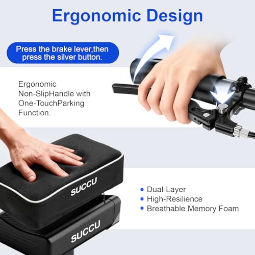 Image of All Terrain Knee Scooter for Adults, Crutch Alternative, 300LBS | For Adults for Foot Surgery, Knee Scooter for Broken Ankle Foot Injuries Recovery, Height Adjustable Handle & Knee Pad