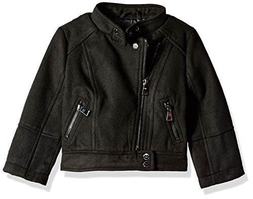 Urban Republic Toddler Girls 425gsm Wool Jacket, Black, 3T