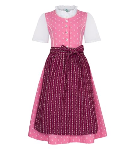 Robe chemisier tablier fille avec motif floral pour les fêtes d'été