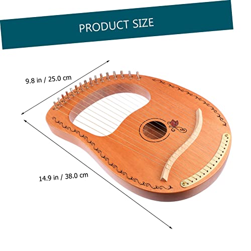 Vaguelly 1 Conjunto Lira De 16 Cordas Instrumento Oud Presentes Grego Presentes Para Crianças Instru
