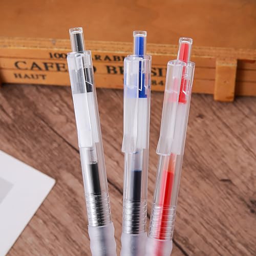 Bolígrafos de gel retractables, punta fina 0.5mm, pack 10 miniatura 6