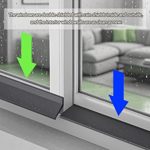 Barrera de agua para ventanas y puertas que protege tu hogar contra tormentas e intemperie 5