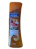 Gel Douche Exfoliant, Poudres Naturelles de Noyaux d'Abricot et de Pêche, Sans Paraben, 24...