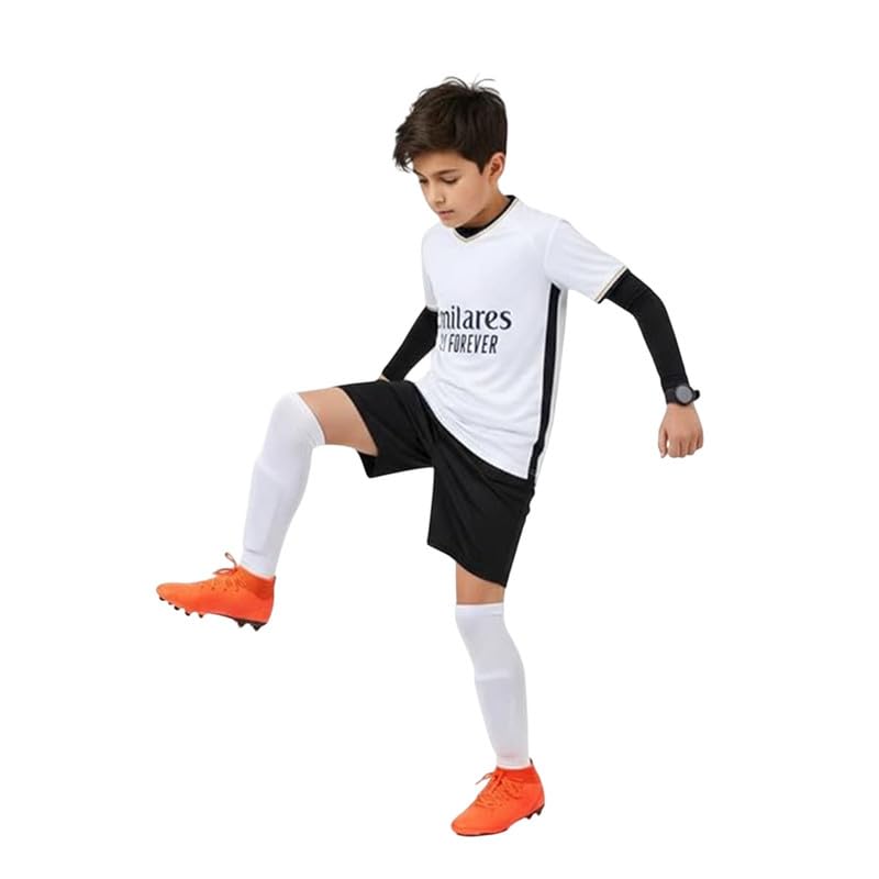 Real Football Team Bellingham Jersey With Shorts (Kids,Boys,Men) (9-10Years)