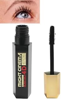Waterproof Mascara 4D Max Volume, Prolonged Super Black Lash Enhancer, Waterproof Long-Lasting Mascara for Buildable Volume and Length, Exquisitely Full and Thick Lashes
