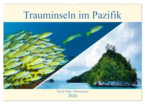 Mikronesien: Yap und Palau (Wandkalender 2026 DIN A2 quer), CALVENDO Monatskalender: Trauminseln im Pazifischen Ozean (CALVENDO Natur)