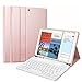 Produktbild Fintie Tastatur Hülle für iPad Air 10.5" 2019 (3. Generation) / iPad Pro 10.5" 2017, Soft TPU Rückseite Schutzhülle mit Pencil Halter, magnetisch Abnehmbarer QWERTZ Tastatur, Roségold