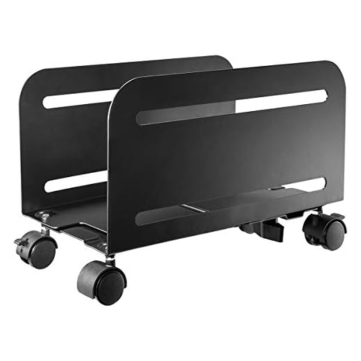 SUPORTE PARA CPU AJUSTÁVEL COM RODÍZIO FEITO EM AÇO - MODELO PLMSC02 - PCYES