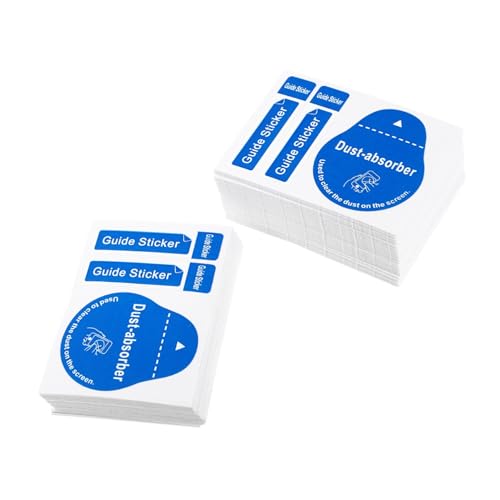 Mipcase Cell Phone Cleaner Tool 200 Pcs LCD Dedust Sticker for Camera Lens Tempered Glass Screen Dust Removal