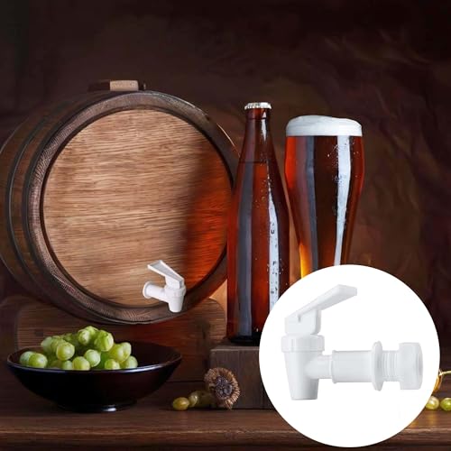 TUKEVA 2 Pcs Embouteillage Robinet Seau de bière en Plastique Robinet de Baril de Distributeur de Boisson pour Seau de Fermentation Fabrication de vin bière (Blanc, 18mm) – vue 7