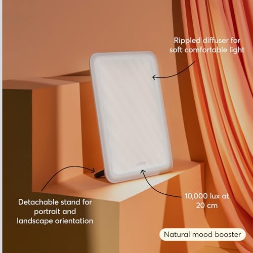 Lumie Vitamin L, Slim Light Box for Effective SAD Light Therapy, White