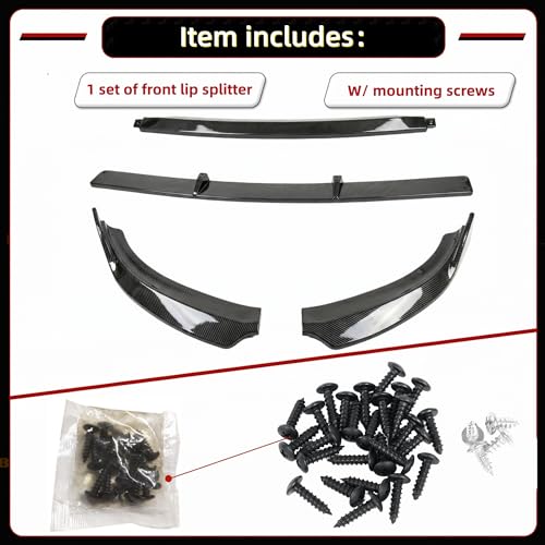 Image of Front Lip Splitter Spoiler for Dodge Charger 2015-2023 Accessories