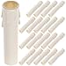 Housoutil Plastic Candle Socket Covers 20pcs Plastic Candelabra Base Chandelier Socket Covers Lamp Repair Kit for Chandelier Candelabra Parts Replacement (Î¦22x105mm) White