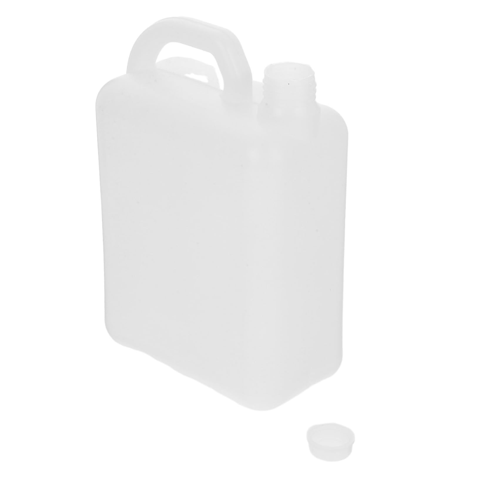 1l Flüssigkeitskrug aus Weißem Kunststoff Wiederverwendbare Chemikalienflasche mit Stabilem und Praktischem Design Behälter für Wasser Öl und Proben