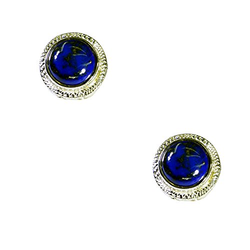 Lapis lazuli boucle d'oreille chakra de guérison en argent 925 pour femme