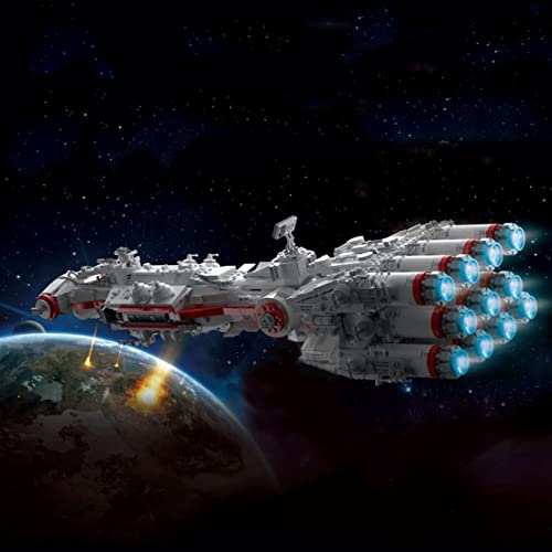 YLPCK Technik Baustein Sternenzerstörer Bauset, Moc Kleine Partikel Interstelllar Tantive IV, 2905+ Klemmbausteine Super… – Bild 5