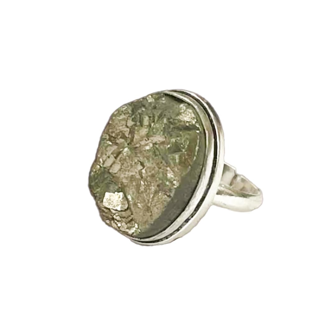 Studd Muffyn Pyrite Geode Adjustable Ring | Free Size | Increase Strength| Increase Energy| Increase Willpower| Increase Confidence| For Unisex-Adult (B0C4YRCYXL) Amazon Price History, Amazon Price Tracker
