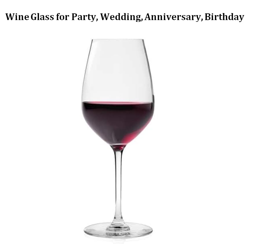 Image of Forestamart ||Set of 2pcs||320ml Red /White Wine Glasses Set || Durable Long Stemmed Crystal Clear Glasses || Lead-Free Goblet || Perfect for Home ||Wedding Party|| Christmas