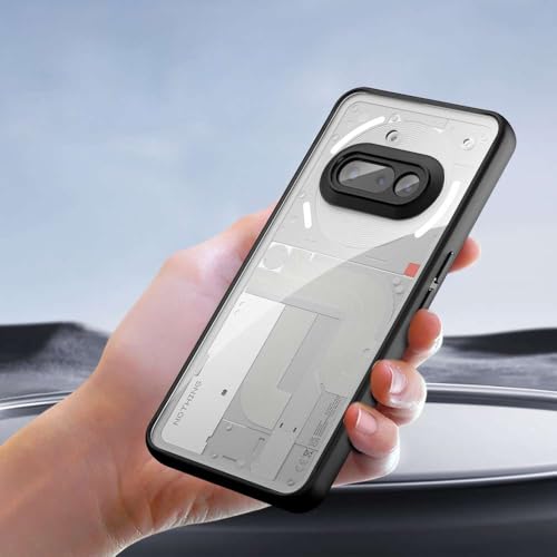Image of Back Case Compatible with Nothing Phone - Military Grade Drop tection, Anti-Slip Grip, Anti-Scratch & Anti-Fingerprint Matte Finish, Slim Fit Cover (Matte Black, Solid)