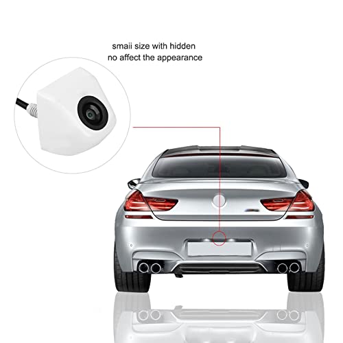 Image of Backup Camera for Car, KIMISS 12V Universal Car CCD Rear View Camera Backup Parking Night Vision Rearview Camera Waterproof White