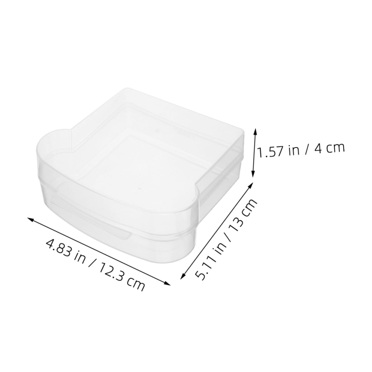 Alipis 4 Set Sottosandwich Contenitore Contenitori Cesto Di Pane Ermetico Cucina Isolato Custodia Sigillante Sandwich Caso Di Sandwich Piccolo Contenitore Pp 2 Pezzi*4