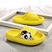 Yannaky Gartenschuhe Kinder Hausschuhen Jungen Und Mädchen Hauskissen Rutschen Slides Nicht-Rutsches Bad Indoor-Kinder-Pantoffeln Für Mädchen Sommer-Yellow,19Cm