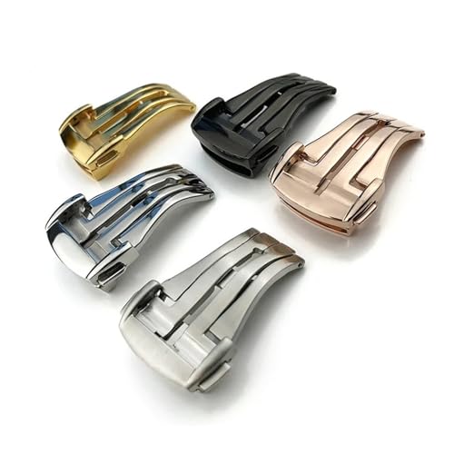 Boucle pliante 16mm 18mm évite usure bracelet cuir caoutchouc
