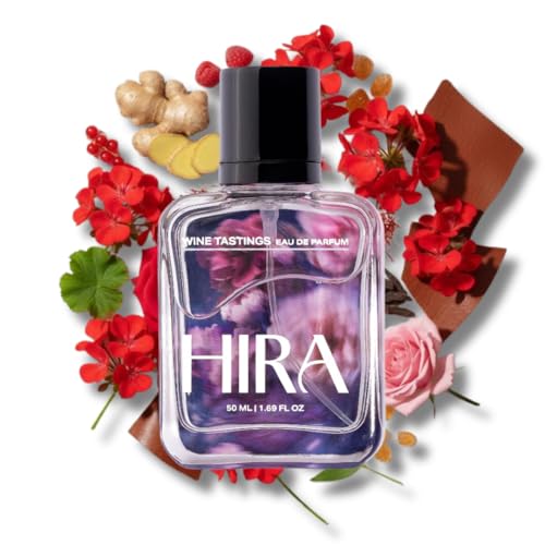 HIRA Wine Tastings Perfume for Woman 50 ml | Rose & Oudh Scent | 12 Hours Long Lasting Eau de Parfum Premium Luxury Fragrance | Gifts for Woman, Girlfriend, Date Night Perfume
