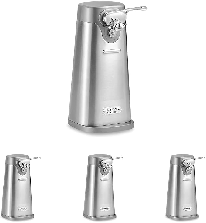 Cuisinart SCO-60 Deluxe Electric Can Opener, Quality-Engineered Motor System Allows you to Open Any Size Can, Stainless Steel