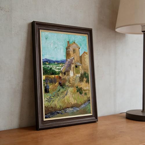 Impression sur toile The Old Mill Van Gogh cadre 41x61 cm