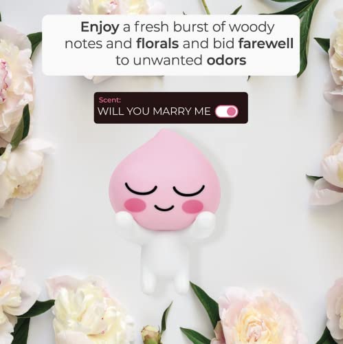 Aura Monitor-Mounted Air Freshener Apeach - Will You Marry Me Scent With Freesia And Rose Notes - Odor Fighting Car Fresheners - No Spill Air Freshener (4.5 Ml/0.15 Fl Oz) #TOP4
