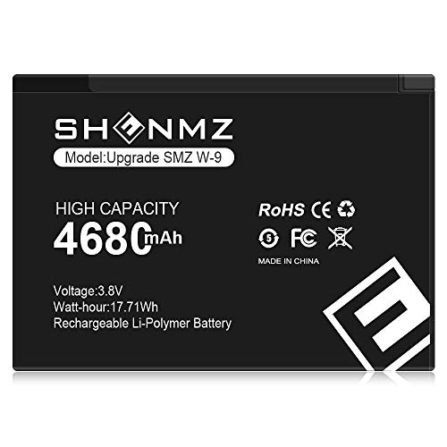 (Upgrade) SHENMZ W-9 4680mAh Replacement Battery for AT&T Unite Explore 815S, Verizon Jetpack