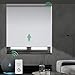 Yoolax Motorized Blackout Roller Shade Fabric Material Smart Blind Work with Alexa Cordless Remote Control Room Darkening Privacy Window Blind with Valance Customized (Greyish White)
