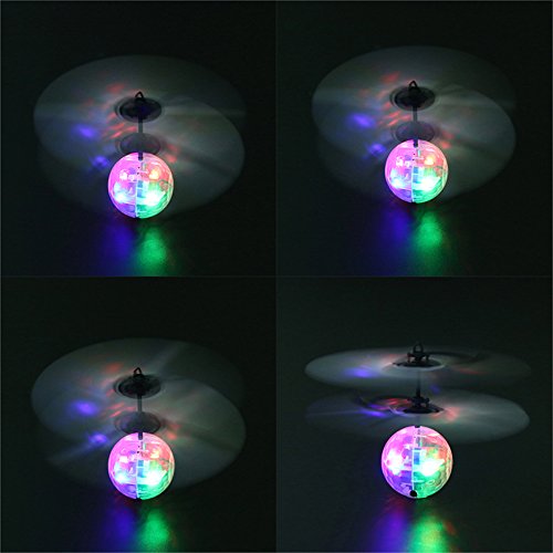 Wekity Flying Ball Toys, RC Toy Helicopter Gifts for Kids Built-in-Shinning LED Disco Light Rechargeable Light Up Ball Drone Infrared Induction RC Drone Helicopter Ball